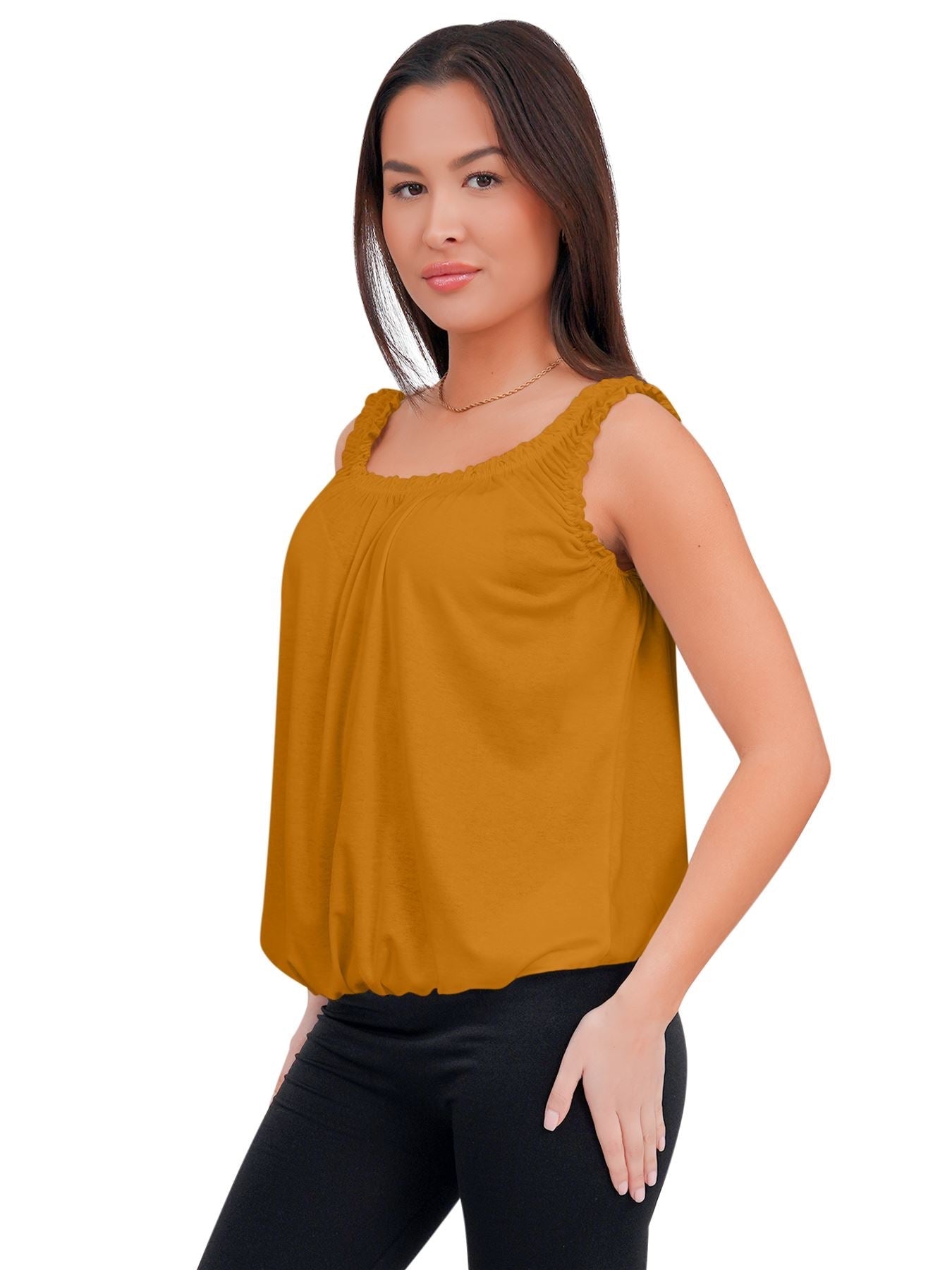 Elasticated Gather Vest Top