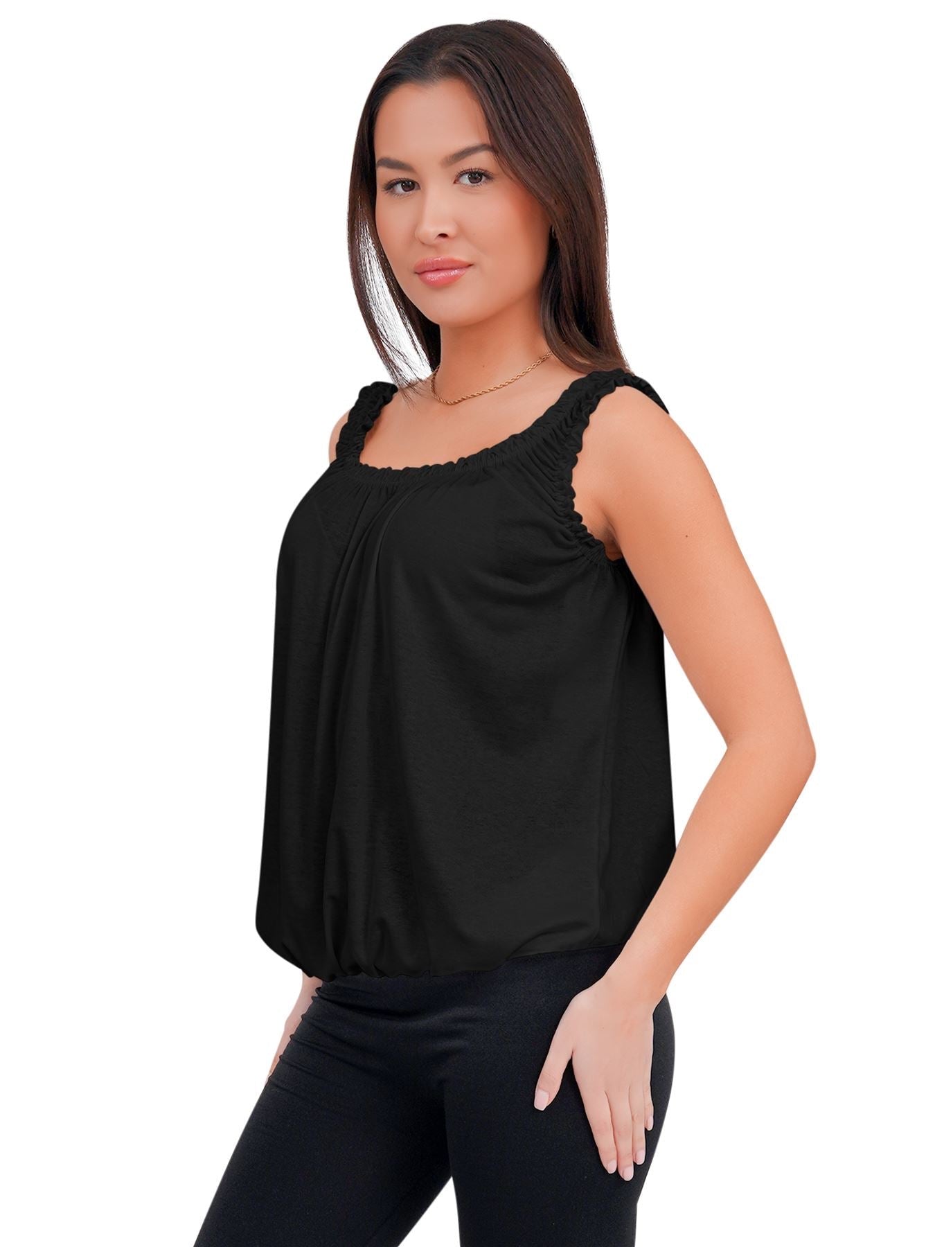 Elasticated Gather Vest Top