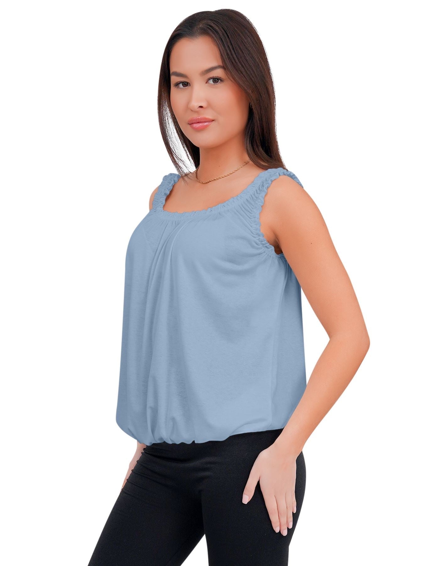Elasticated Gather Vest Top