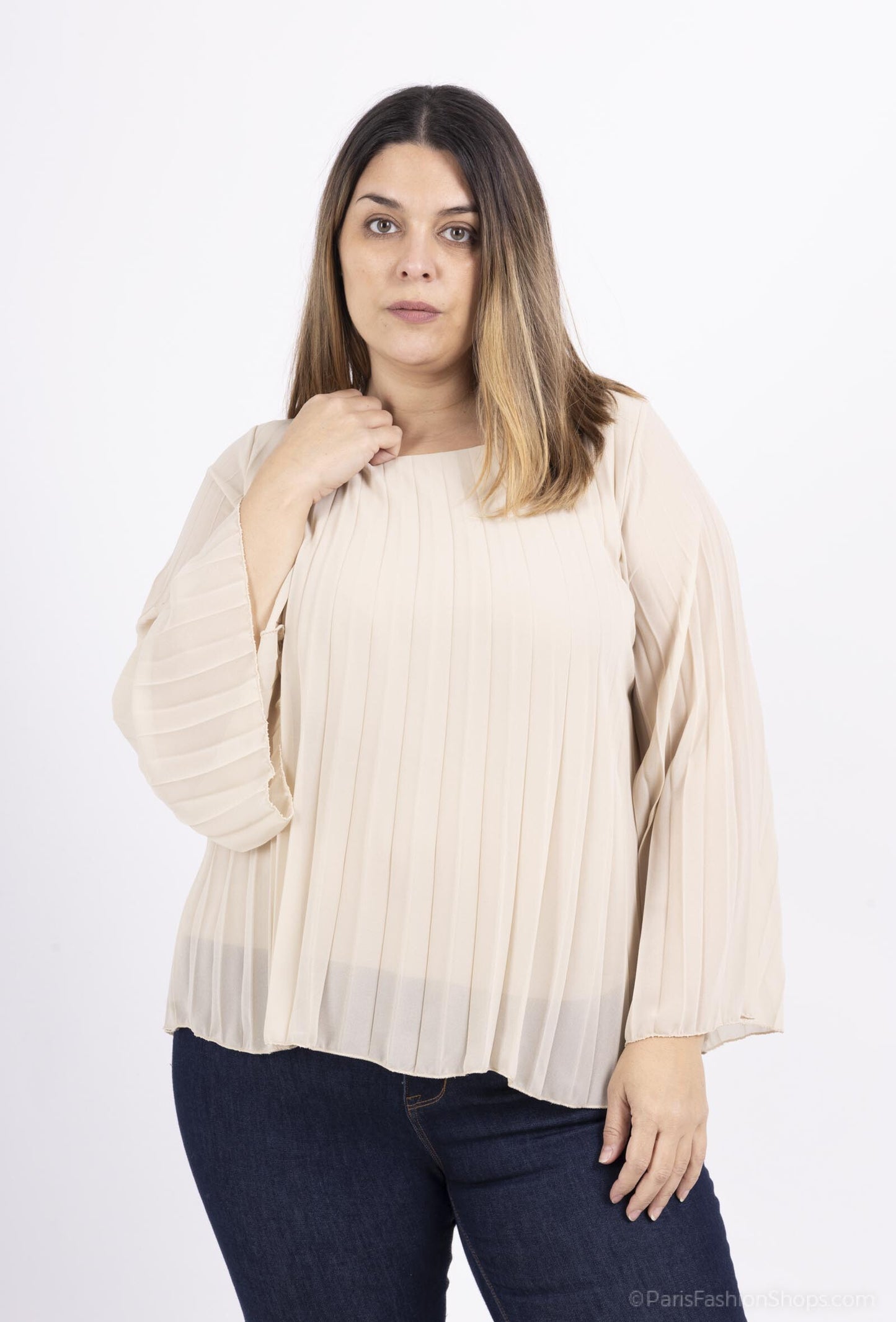Pleated Blouse