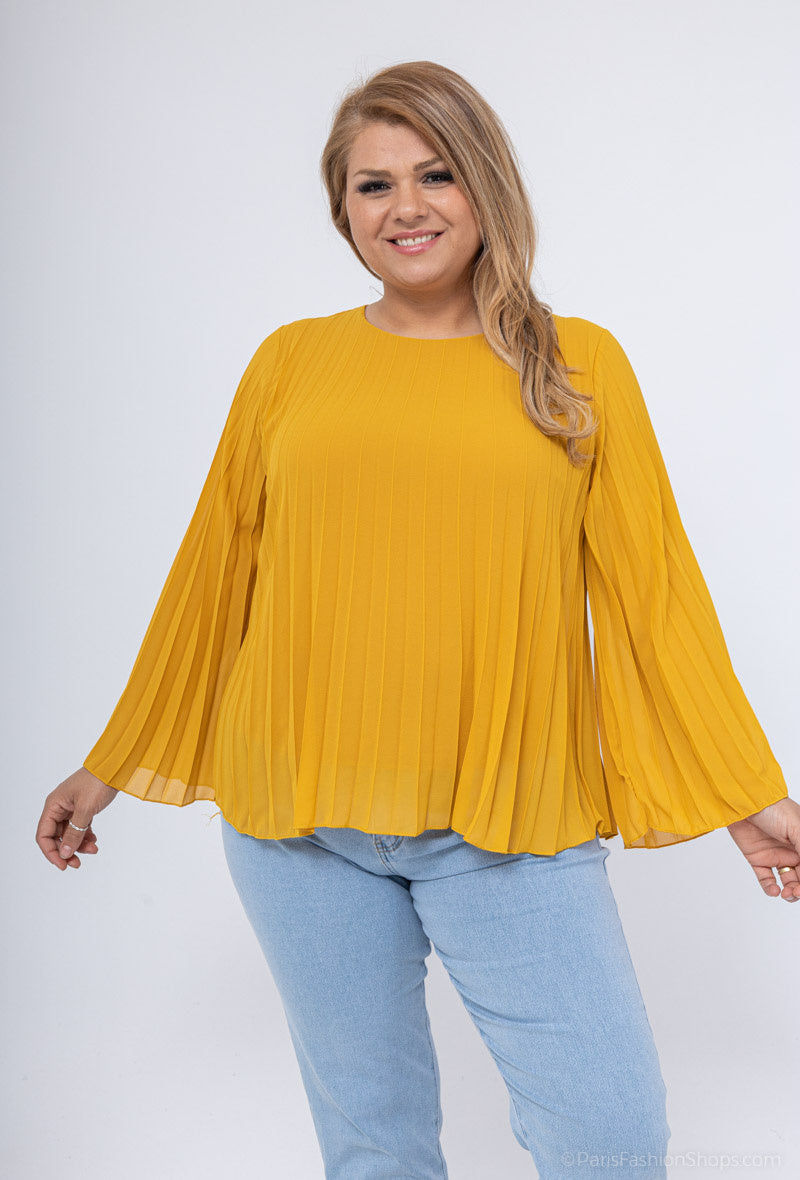 Pleated Blouse