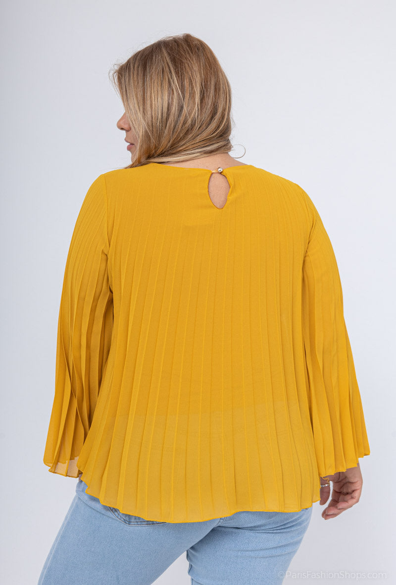 Pleated Blouse