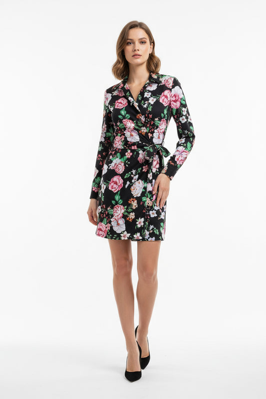 Floral Wrap Dress