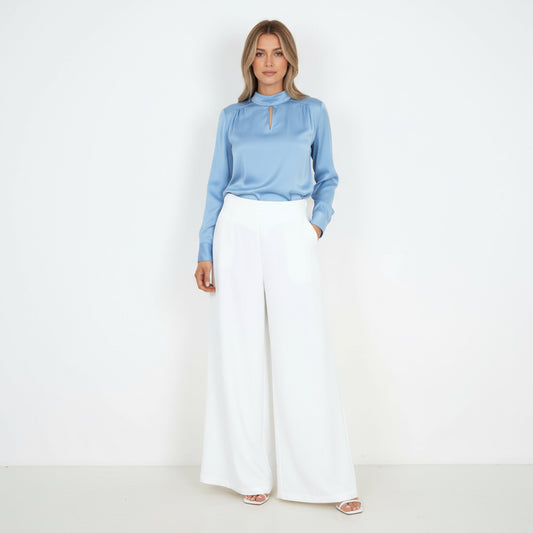 Italian Plain Palazzo Trousers