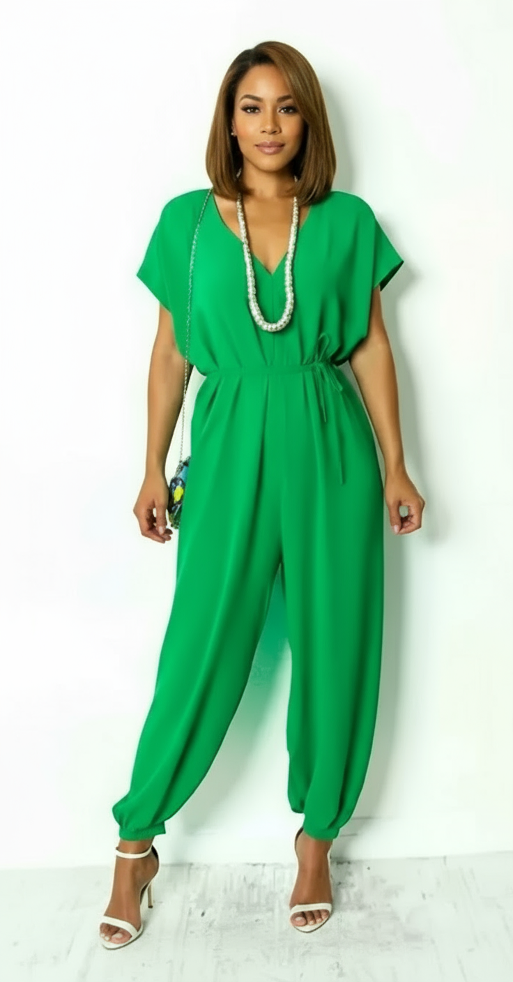 V-Neck Jumpsuit