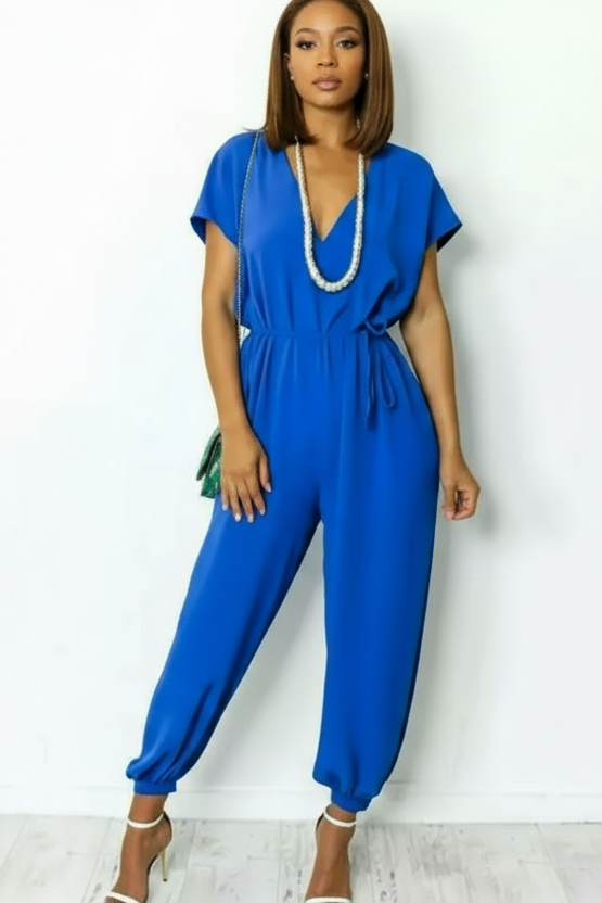 V-Neck Jumpsuit
