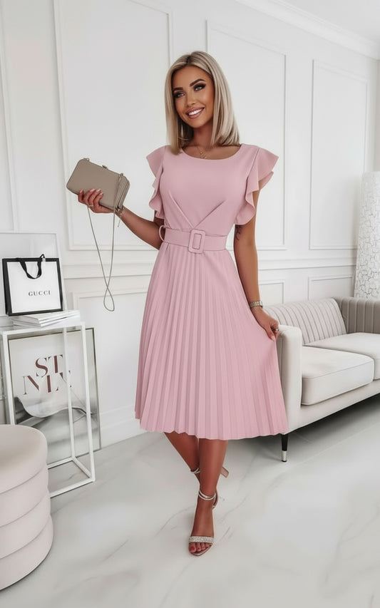 Chic Pleated Dress