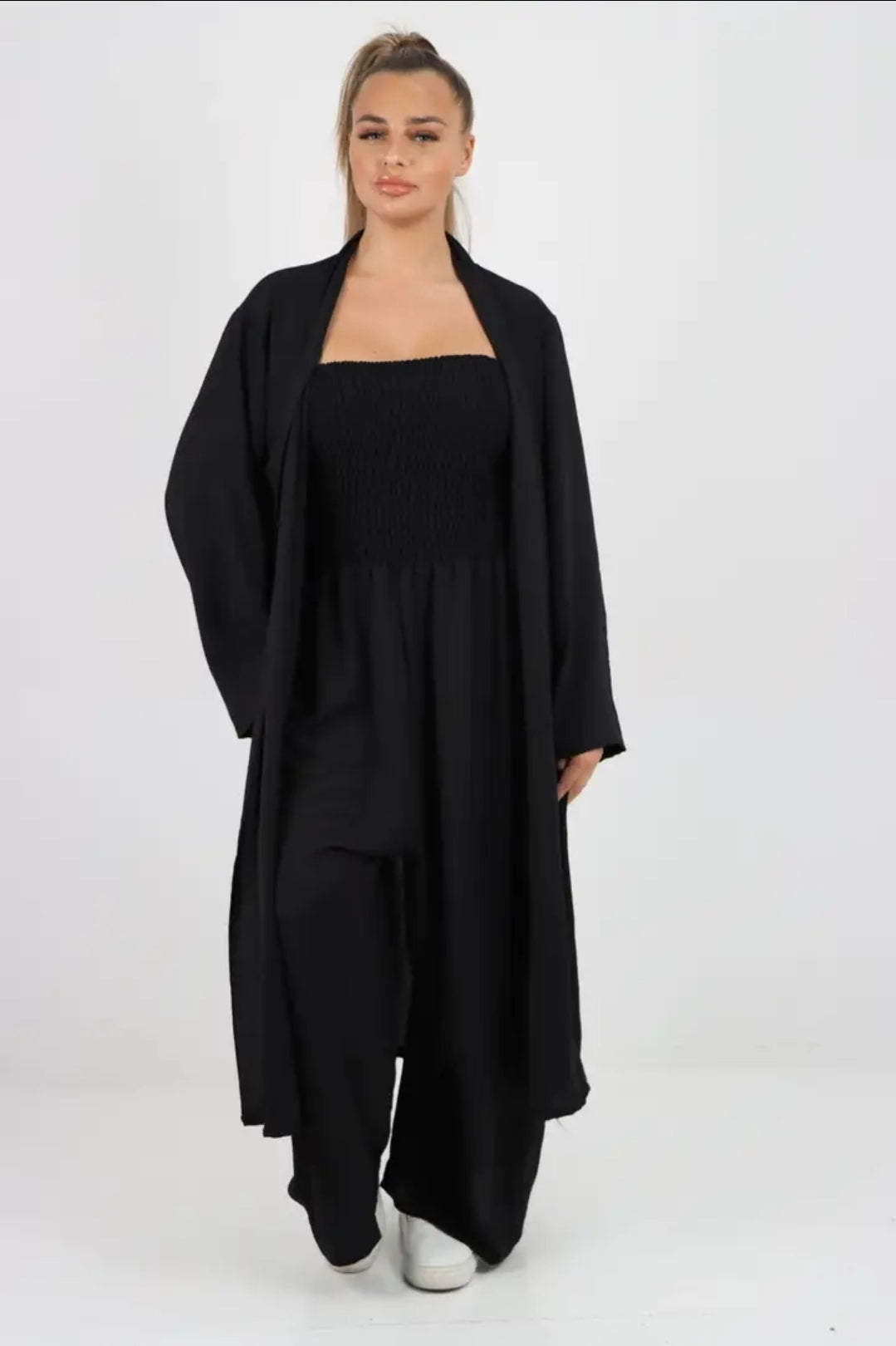 Italian open fronting sleeve cardigan