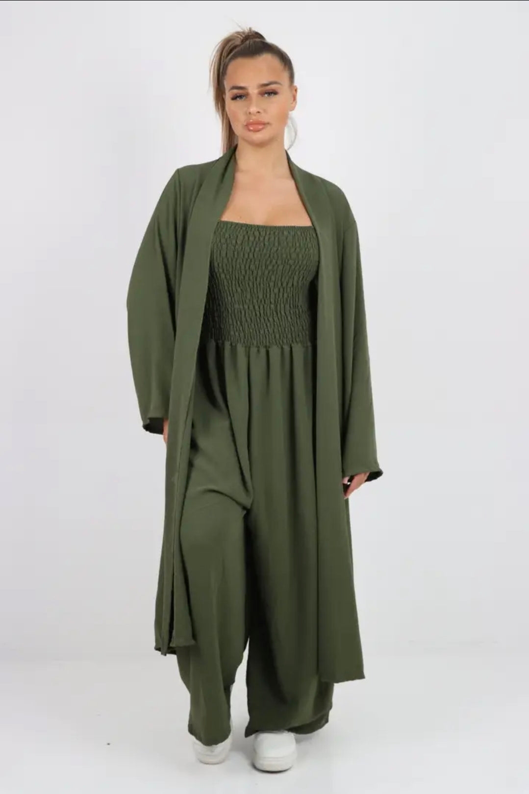 Italian open fronting sleeve cardigan