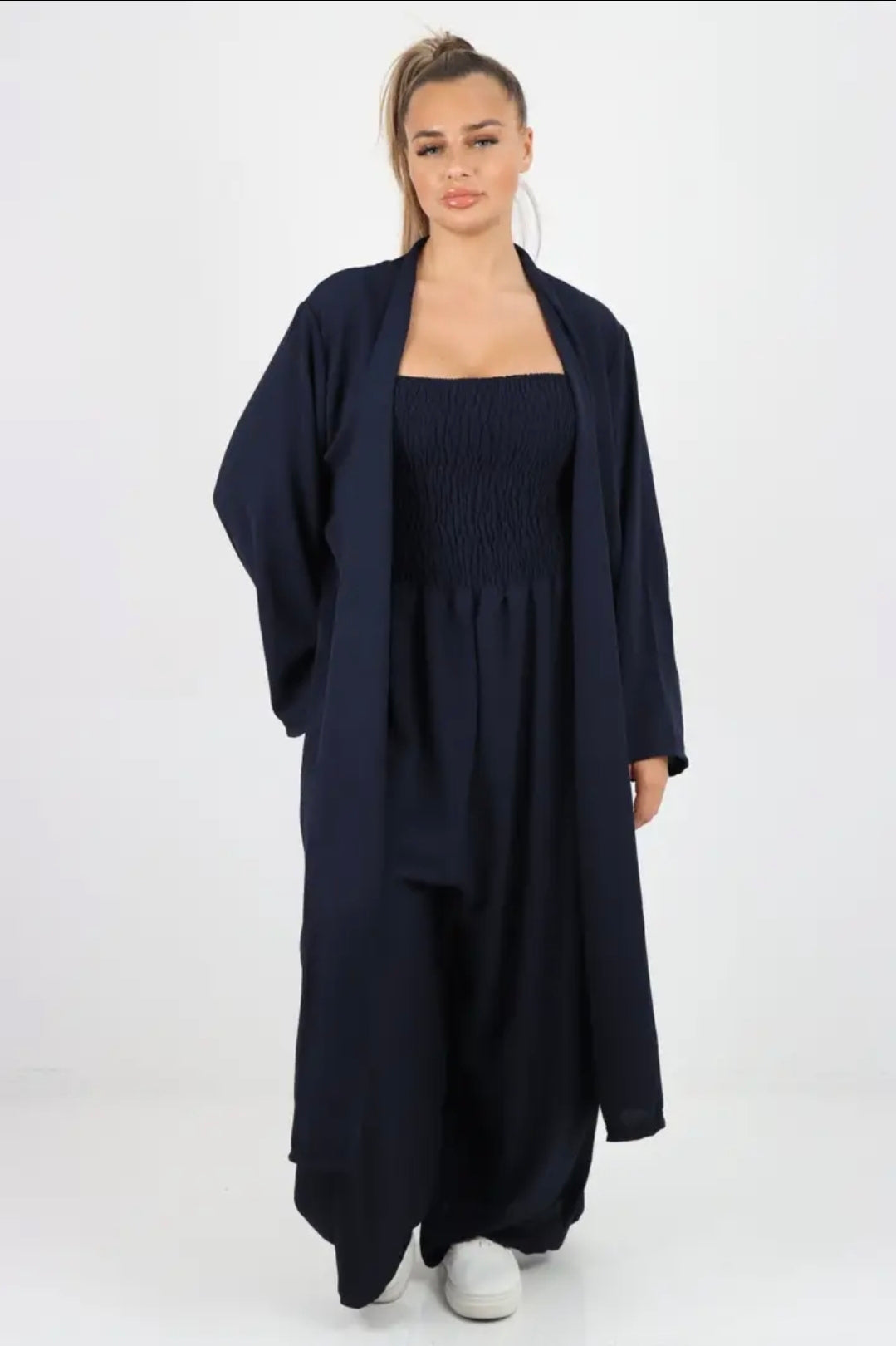 Italian open fronting sleeve cardigan